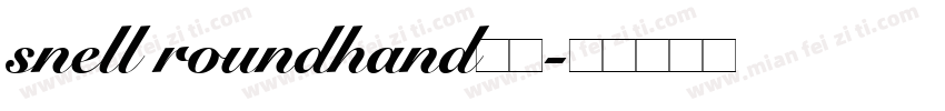 snell roundhand社团字体转换